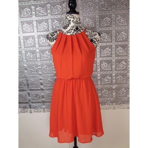 Dina Be Women's Orange Dress Size XS